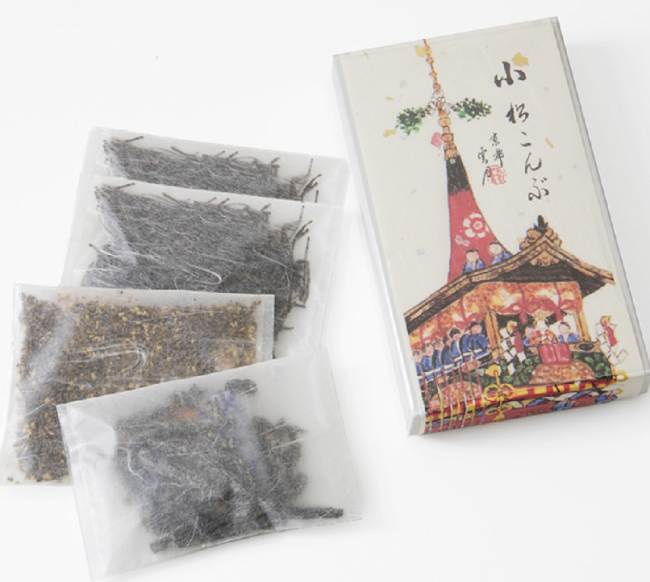 ［雲月］自慢の「小松こんぶ」「御所ふりかけ」「衣笠山」を少量ずつ詰め合わせた祇園祭特別仕様プレミアムアソート